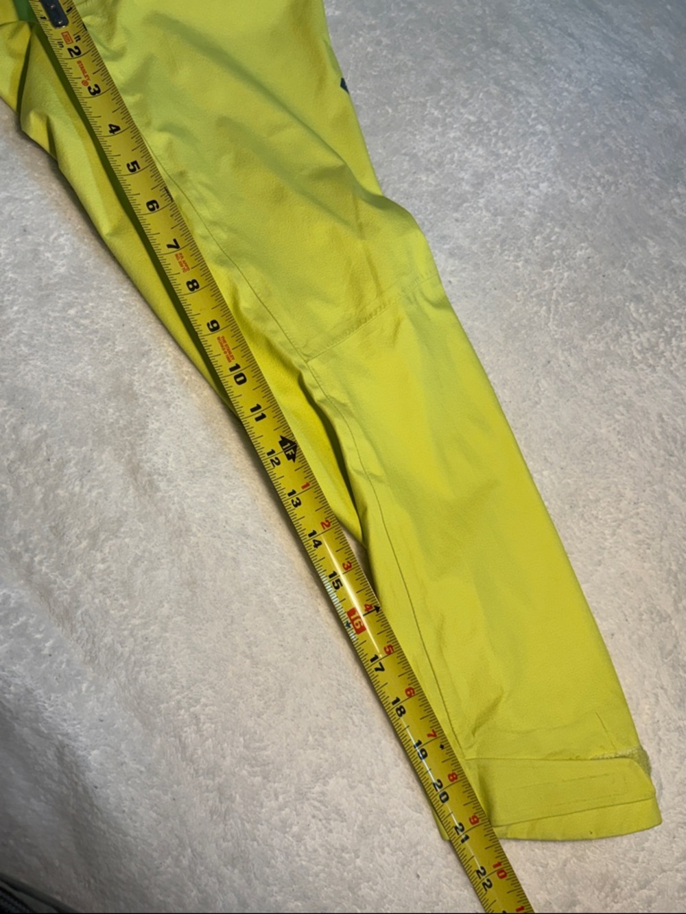 Mountain Hardwear High-Vis Bright Yellow Waterproof Hooded Rain Jacket XL - Picture 5 of 15